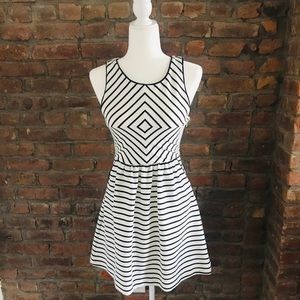 Anthropologie Maeve Striped Diamond Dress